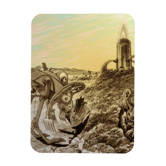 Imán Construcción de planetas de ciencia ficción de vin (Vertical)