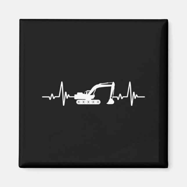 Imán Construction Heart Valentines Day Construcion Site (Frente)