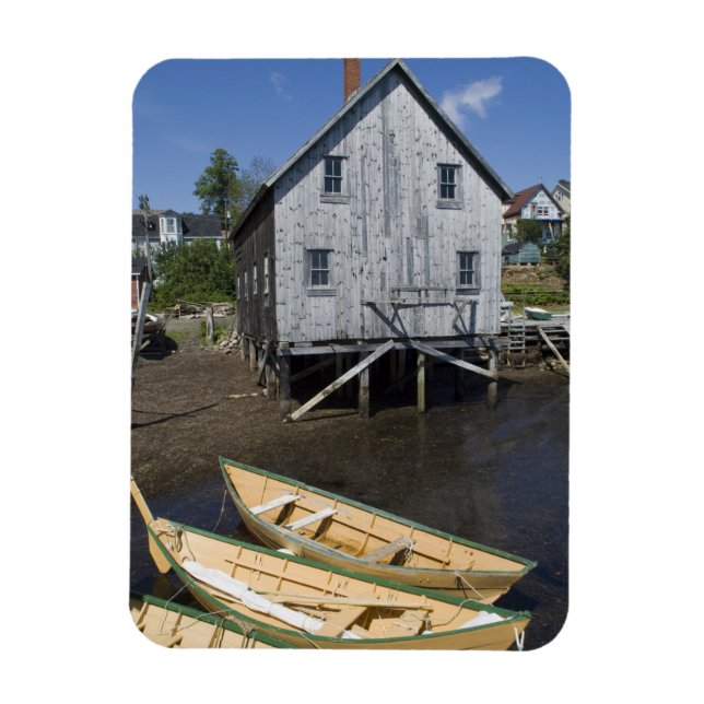 Imán Constructor de dory, Lunenburg, Nueva Escocia, Can (Vertical)