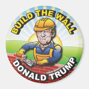 IMÁN CONSTRUIR LA PARED DONALD TRUMP BRICK LAYER MASON 