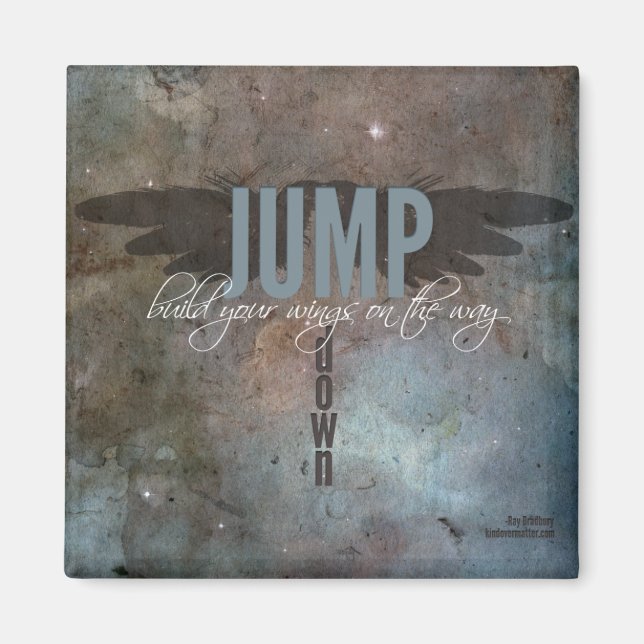 Imán Construye tus alas en el camino hacia abajo (Frente)