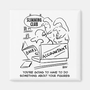 Imán Contable revisa los libros en un club de adelgazam