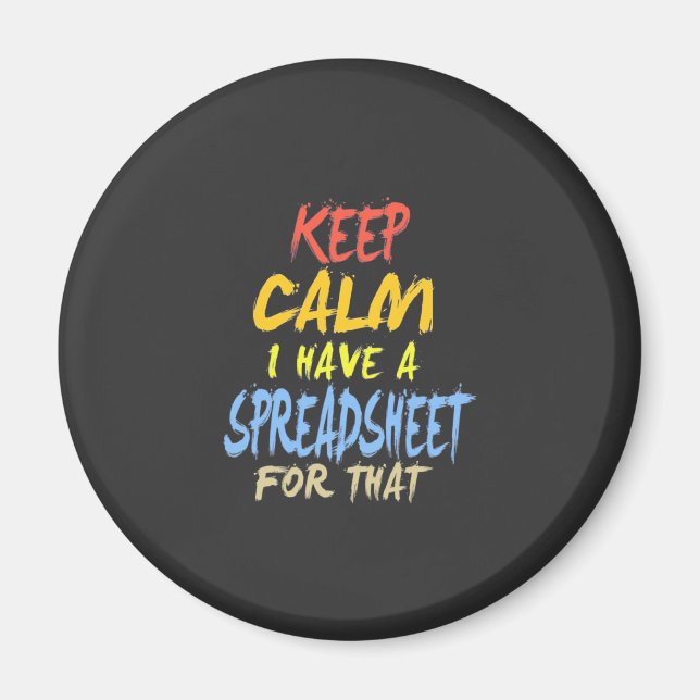 Imán Contable Tiene Una Hoja De Cálculo Para Ello (Frente)