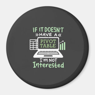 Imán Contable Tiene Una Tabla Dinámica
