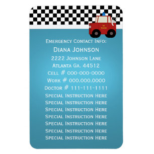 Imán Contacto de la emergencia del coche de bomberos