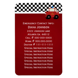 Imán Contacto de la emergencia del coche de bomberos