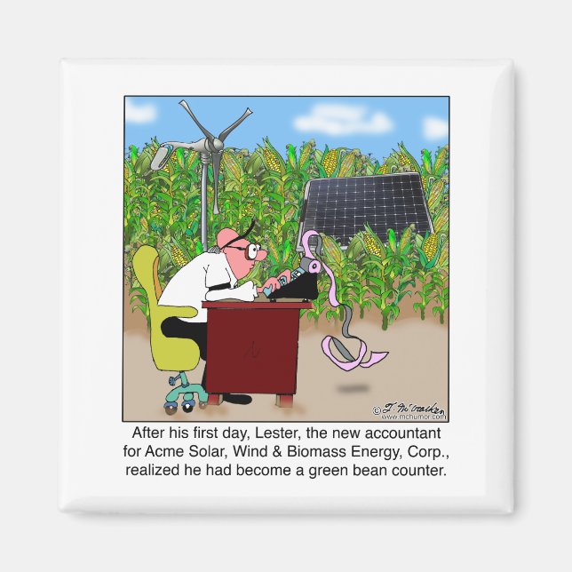 Imán Contador de color verde (Frente)