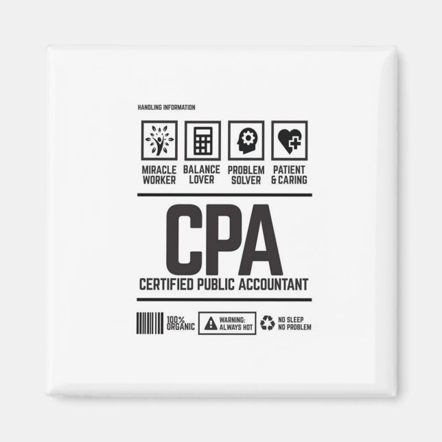Imán contador público certificado-CPA (Frente)