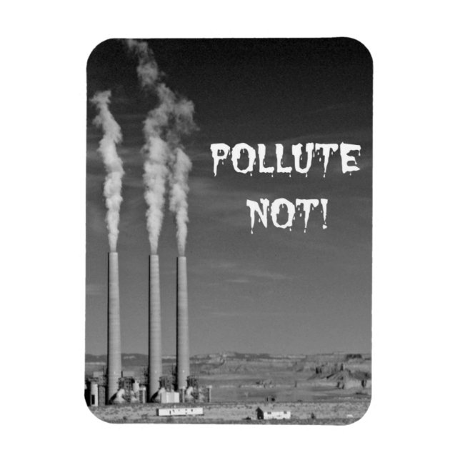 Imán ¡Contaminación no! (Vertical)