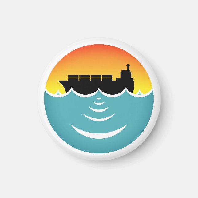 Imán contaminación por ruido en el océano (Frente)