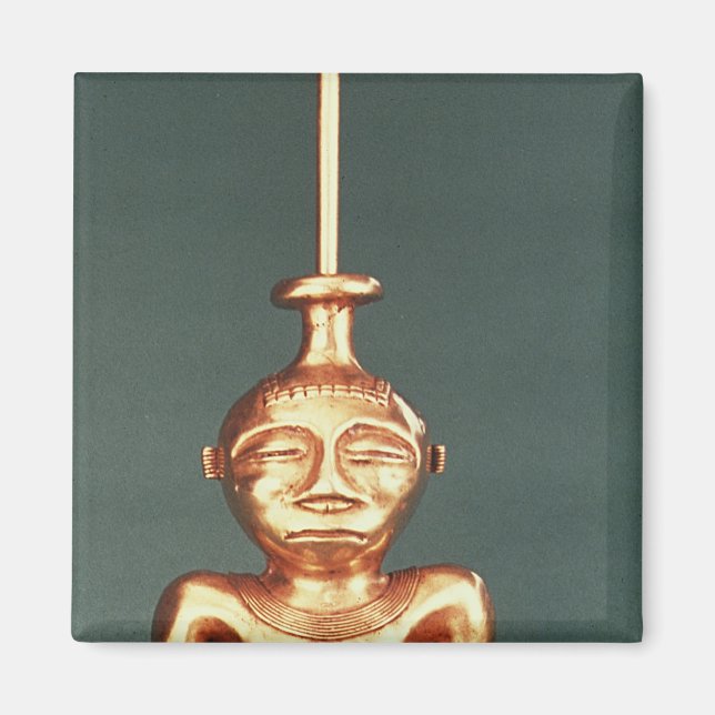 Imán Contenedor de cal de oro fundido, Quimbaya (Frente)