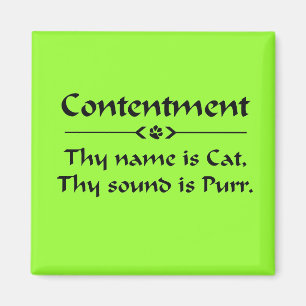 Imán Contento tu nombre es gato