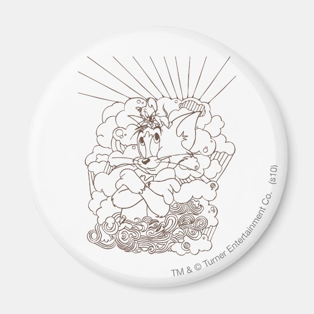 Imán Contorno de Tom y Jerry (Frente)