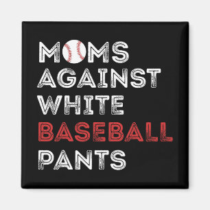 Imán Contra Los Pantalones De Béisbol Blancos, La Diver