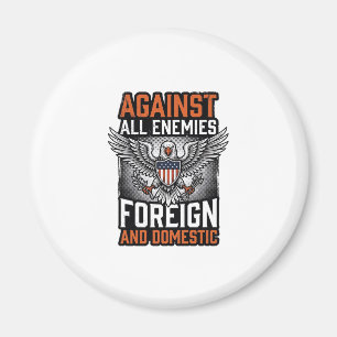 Imán Contra Todos Los Enemigos Diseño De Camiseta Águil