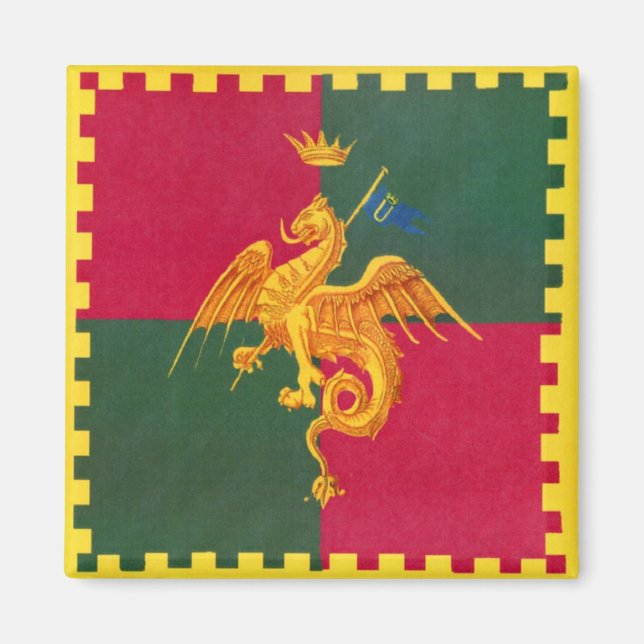 Imán Contrada del Drago Palio di Siena (Frente)