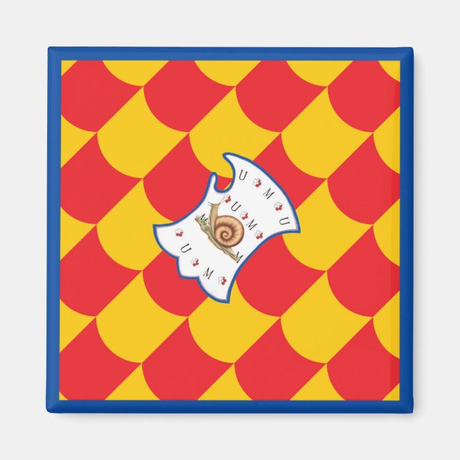 Imán Contrada della Chiocciola (Caracol) Palio (Frente)