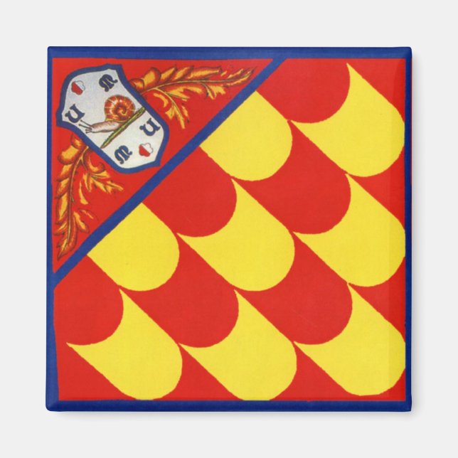 Imán Contrada della Chiocciola (Caracol) Palio (Frente)