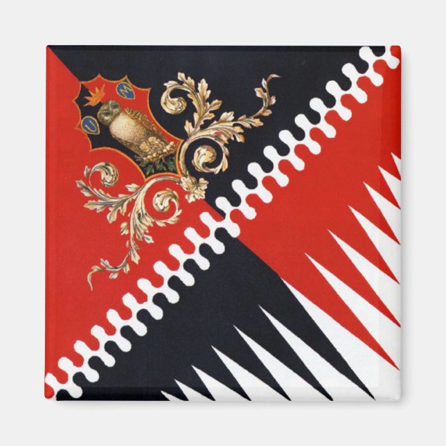 Imán Contrada Priora della Civetta (búho) Palio di Sien (Frente)