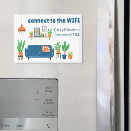 Imán Contraseña de inicio de sesión WIFI Sofá de sala d