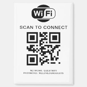 Imán Contraseña de Wifi   Análisis de código QR para co