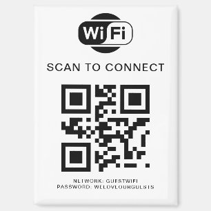 Imán Contraseña de Wifi   Análisis de código QR para co