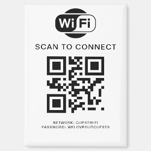Imán Contraseña de Wifi   Análisis de código QR para co