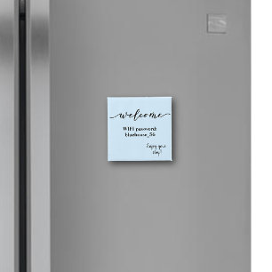 Imán Contraseña Wifi de Alquiler Vacacional Welcome Mag