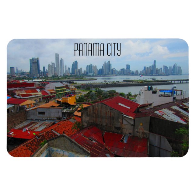 Imán contrastes de la ciudad de panama (Horizontal)