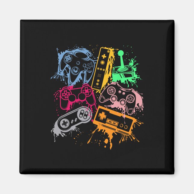 Imán Control de consola de videojuegos Arco retro 80 de (Frente)