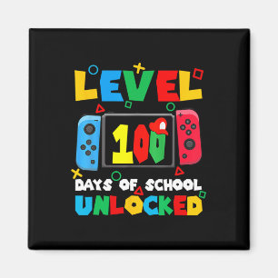 Imán Control De Juegos Nivel 100 Días De Escuela Desblo