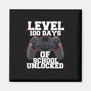 Imán Control De Juegos Nivel 100 Días De Escuela Desblo