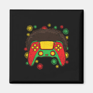 Imán Controlador de videojuego Afro Mes de la Historia 