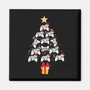 Imán Controlador de videojuegos árbol de Navidad Xmas c
