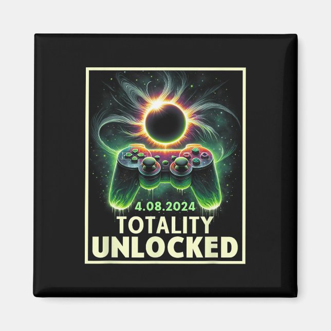 Imán Controlador de videojuegos Eclipse solar total 202 (Frente)