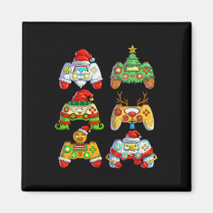 Imán Controlador de videojuegos Santa Hat Navidades Gam