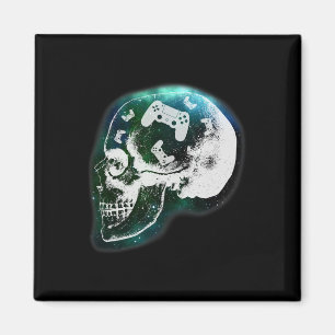 Imán Controlador Mental Calavera Juegos Jugador Hombres