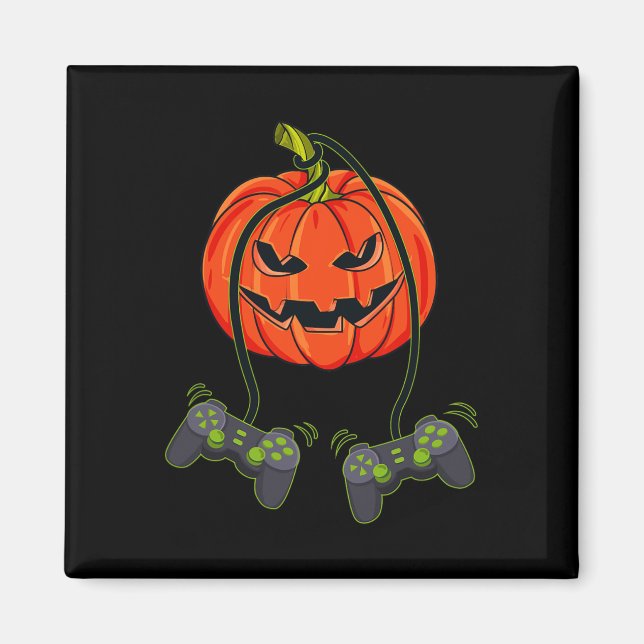 Imán Controladoras de videojuegos Jack O Lantern Hallow (Frente)