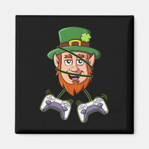 Imán Controladores de videojuegos de St Patricks Day Le