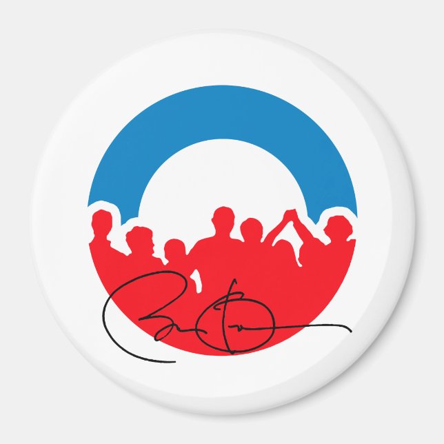 Imán CONVENCIÓN DNC CON OBAMA AUTOGRAPH.png (Frente)