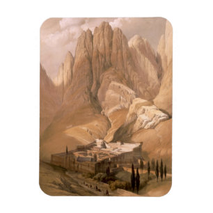 Imán Convento de St. Catherine con el soporte Horeb,