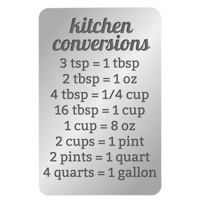 Imán Conversión de cocina | Faux Stainless (Vertical)