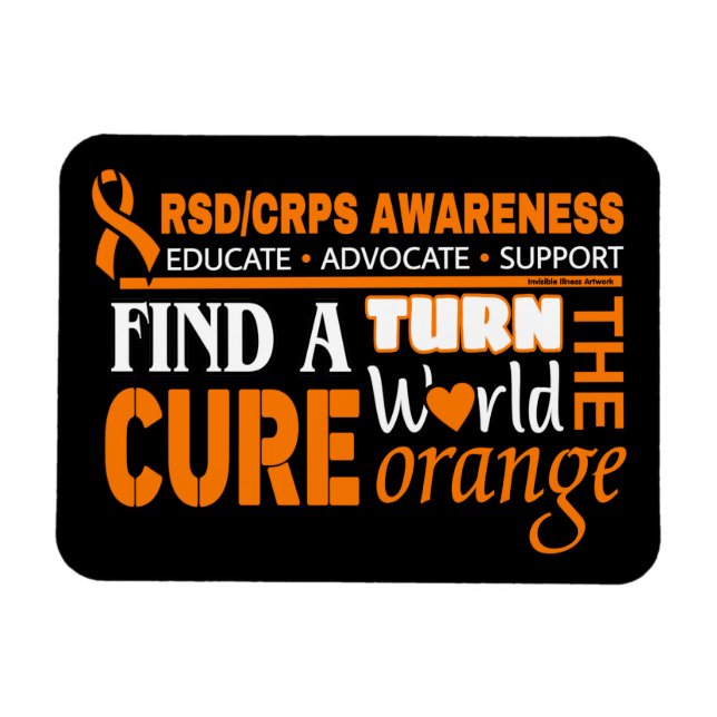 Imán Convierta al Naranja Mundial... RSD/CRPS (Horizontal)