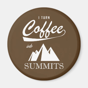 Imán Convierto el café en cumbres