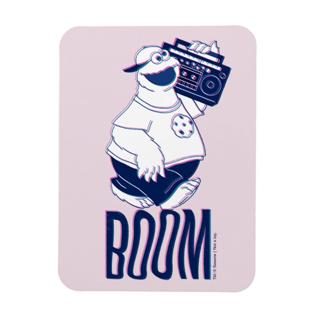 Imán Cookie Monster | Interferencia con la caja de boom (Vertical)