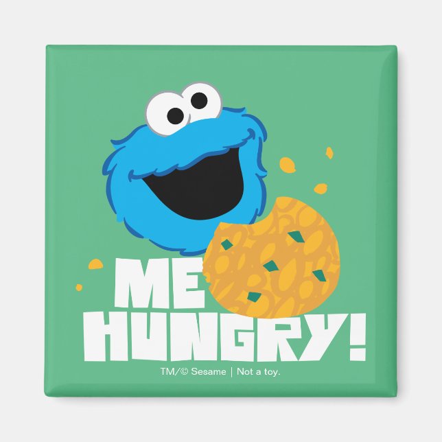 Imán Cookie Monster | Me Hungry! (Frente)
