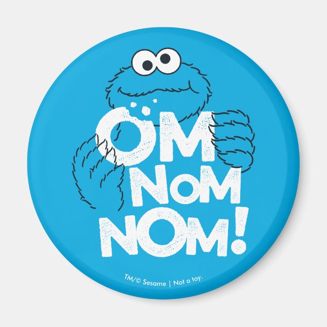 Imán Cookie Monster | Om Nom! (Frente)