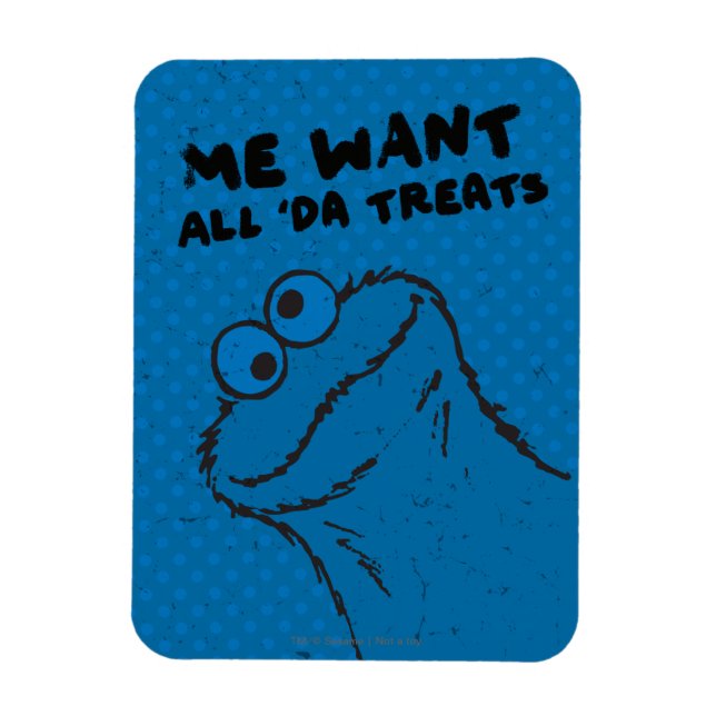Imán Cookie Monster - ¡Todos los tratamientos de "Da"! (Vertical)