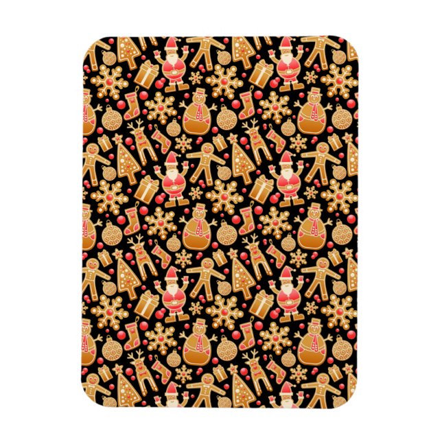 Imán Cookies de los Navidades de pan de jengibre de San (Vertical)