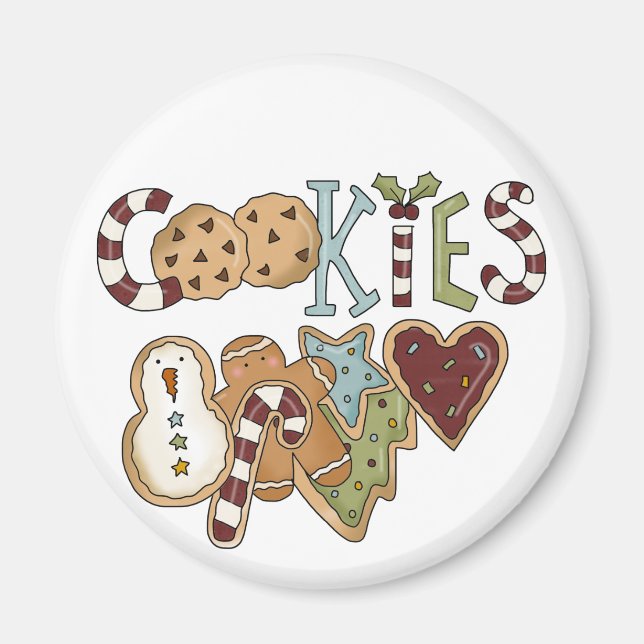 Imán Cookies para camisetas y regalos de Santa (Frente)